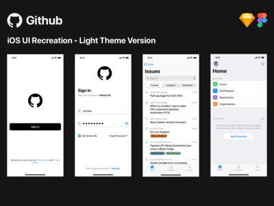 Github iOS UI 娱乐(Github iOS UI Recreation)