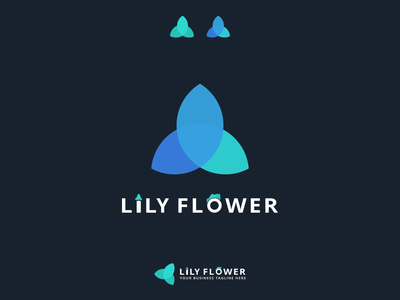 百合花标志品牌(Lily Flower Logo Branding)