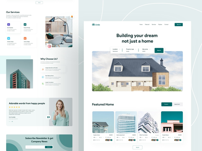 琳达 ||房地产代理登陆页面(Linda || Real Estate Agency Landing page)