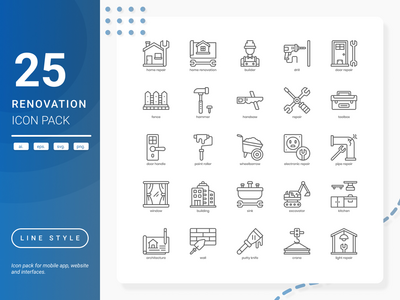 装修图标包(Renovation Icon Pack)