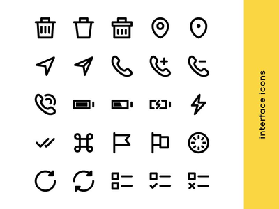 基本用户界面图标集(Basic user interface icon set)