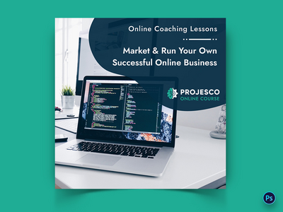 在线课程社交媒体帖子模板(Online Course Social Media Post Template)