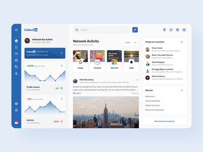 LinkedIn重新设计概念(LinkedIn Redesign Concept)