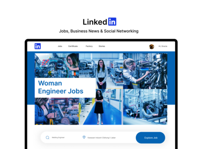 Linkedin 重新设计（女性版）(Linkedin Redesign (Woman Edition))