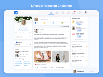 LinkedIn重新设计挑战(LinkedIn Redesign Challenge)