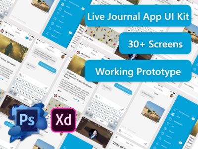 Live Journal App UI 工具包(Live Journal App UI Kit)