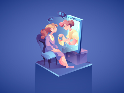 数字营销插图概念(Digital Marketing Illustration concept)