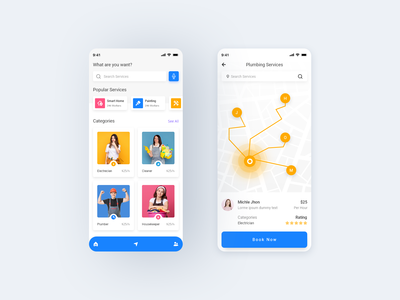 Loacl 家庭服务应用程序 UI(Loacl Home Service App UI)