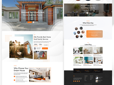 房地产登陆页面和网站模板(Real Estate Landing Page & Website Template)