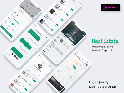 房地产和房地产移动应用轻量版（XD）(Real Estate & Property Mobile App Light Version (XD))