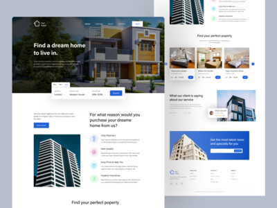 房地产网站UI设计(Real Estate Website Ui Design)