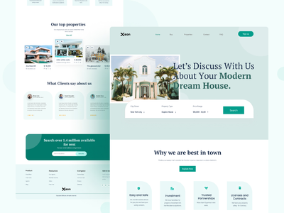 房地产 - 登陆页面(Real Estate - Landing Page)