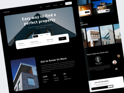 房地产网站登陆页面(Real Estate Website Landing Page)