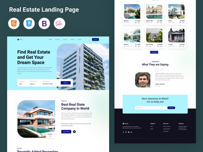 Realoland - 房地产 HTML 登陆页面(Realoland - Real Estate HTML Landing Page)