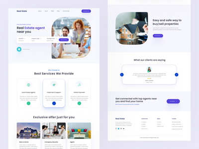 房地产主页设计(Real estate homepage design)