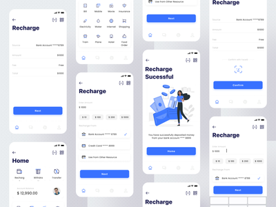 充值屏幕 Kard E - 钱包(Recharge Screen Kard E - Wallet)