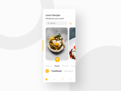 食谱应用程序 UI 概念(Recipe App Ui Concept)