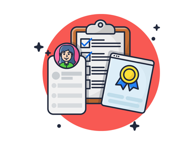 招聘配置文件图标说明(Recruitment Profile Icon Illustration)