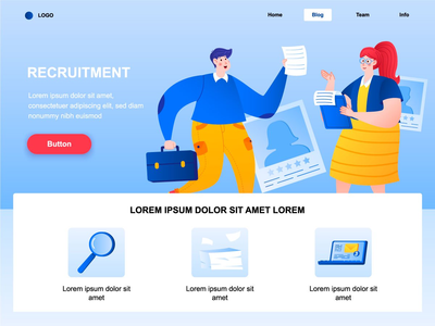 招聘 - 登陆页面(Recruitment - landing page)