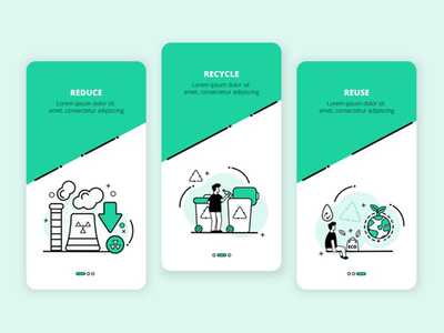 回收入职应用程序屏幕(Recycle onboarding app screens)