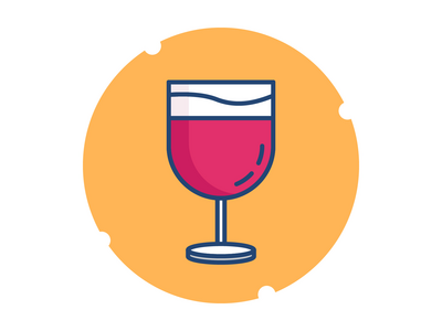 红葡萄酒矢量图(Red wine vector illustration)