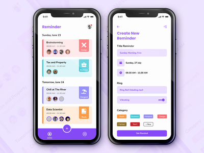 报警提醒屏幕设计理念(Alarm & Reminder Screen Design Concept)