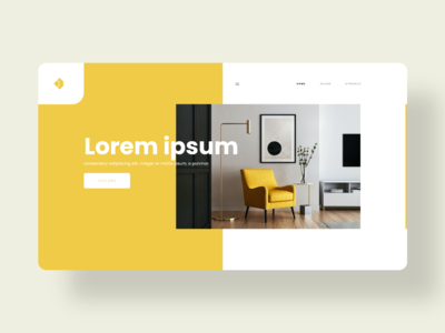 室内设计网页概念(interior design web concept)