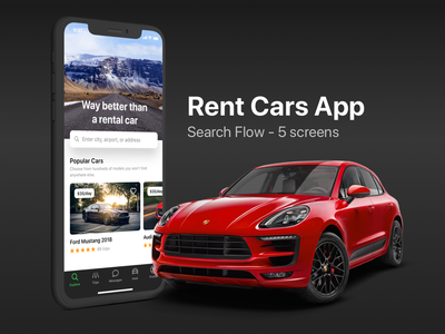 租车应用程序 - 搜索流程(Rent Cars App - Search Flow)