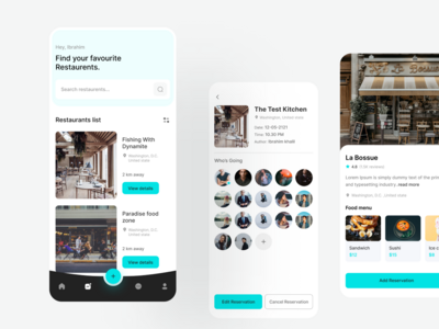 用于预订的社交应用程序。(Social app for make reservations.)