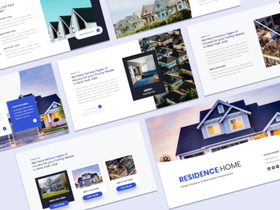 住宅 - 单一财产和房地产演示模板(Residence Home - Single Property & Real Estate Presentation Template)
