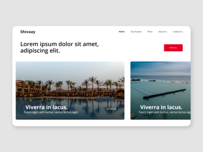 度假村网站登陆页面(Resort Web Landing Page)