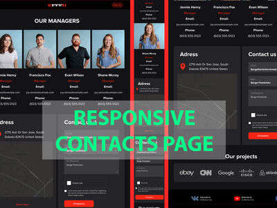 Figma 的简易响应式联系页面(Easy Responsive contact page for Figma)