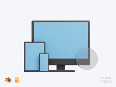 响应式平台 - 启动和 SaaS 图标包（正面）(Responsive Platform - Startup and SaaS Icon Pack (front))