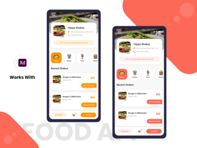 食品应用仪表板(Food App Dashboard)