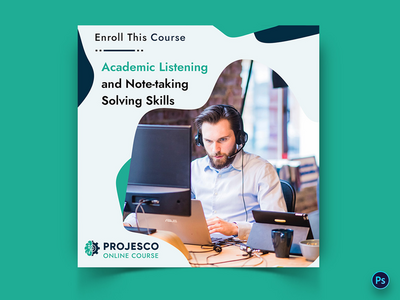 在线课程社交媒体帖子模板(Online Course Social Media Post Template)