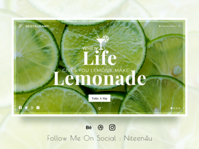 餐厅登陆页面(Restaurant Landing Page)