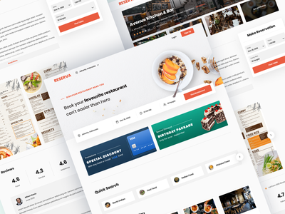 餐厅预订概念(Restaurant Booking Concepts)