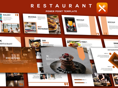 餐厅的PowerPoint模板(Restaurant PowerPoint Template)