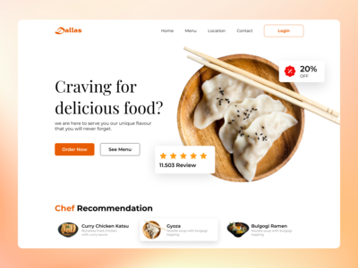 餐厅网站设计(Restaurant Website Design)