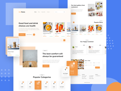 送餐 - 登陆页面(Food Delivery - Landing Page)