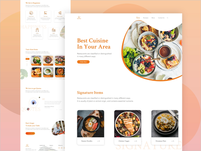 餐厅登陆页面(Resturaunt Landing Page)