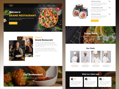 餐厅 Html 网页模板(Restaurant  Html Web Template)