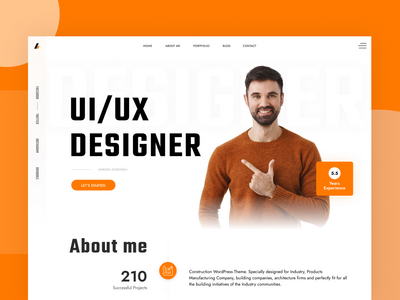 简历登陆页面(Resume CV Landing Page)