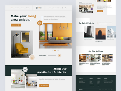 室内网站设计(Interior website Design)