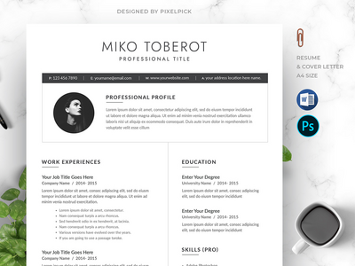 极简简历模板(Minimalist Resume Template)