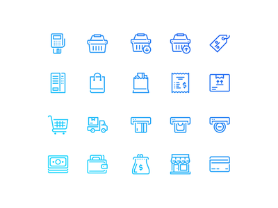 20 个零售图标(20 Retail icons)