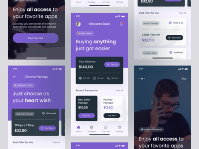Interna - 互联网提供商移动应用程序设计(Interna - Internet Provider Mobile Apps Design)