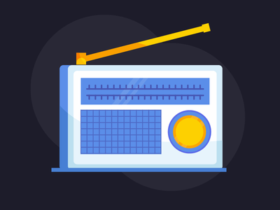 表情符号(Retro Radio Flat Icon)