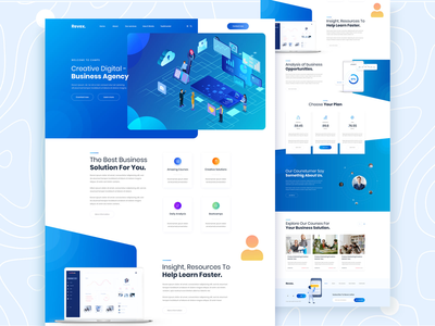 Revex - 创意机构 PSD 模板(Revex - Creative Agency PSD Template)