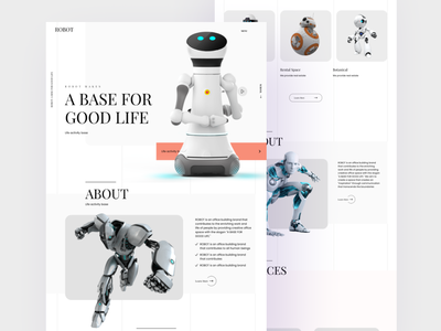 机器人技术登陆页面(ROBOT Tech Landing Page)